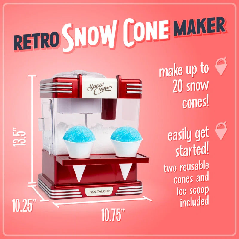 Retro Single Countertop Snow Cone Maker