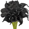 Calla Lily Artificial Flowers Real Touch Flowers Black Flowers Artificial for Decoration Calla Lillies Artificial Black Fake Flowers Tiger Lilly Flowers Calla Lily Bouquet for Wedding Home Decor