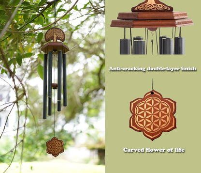 Large Memorial Wind Chime,Condolence Bereavement Rememberance Gifts, 32" Wind Chimes for outside Garden