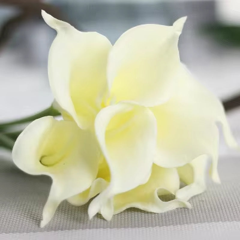 10Pcs Artificial Flowers Decorative Flowers Calla Latex Home Decoration Birthday Party Wedding Bouquet Flowers