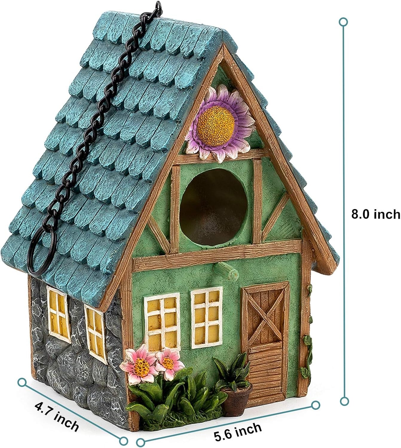 Bird Houses for Outside, Birdhouses, Residences Used for Outdoor Bluebirds Tits、Hummingbirds、 Swallows and Other Bird, Indoor and Garden Decoration