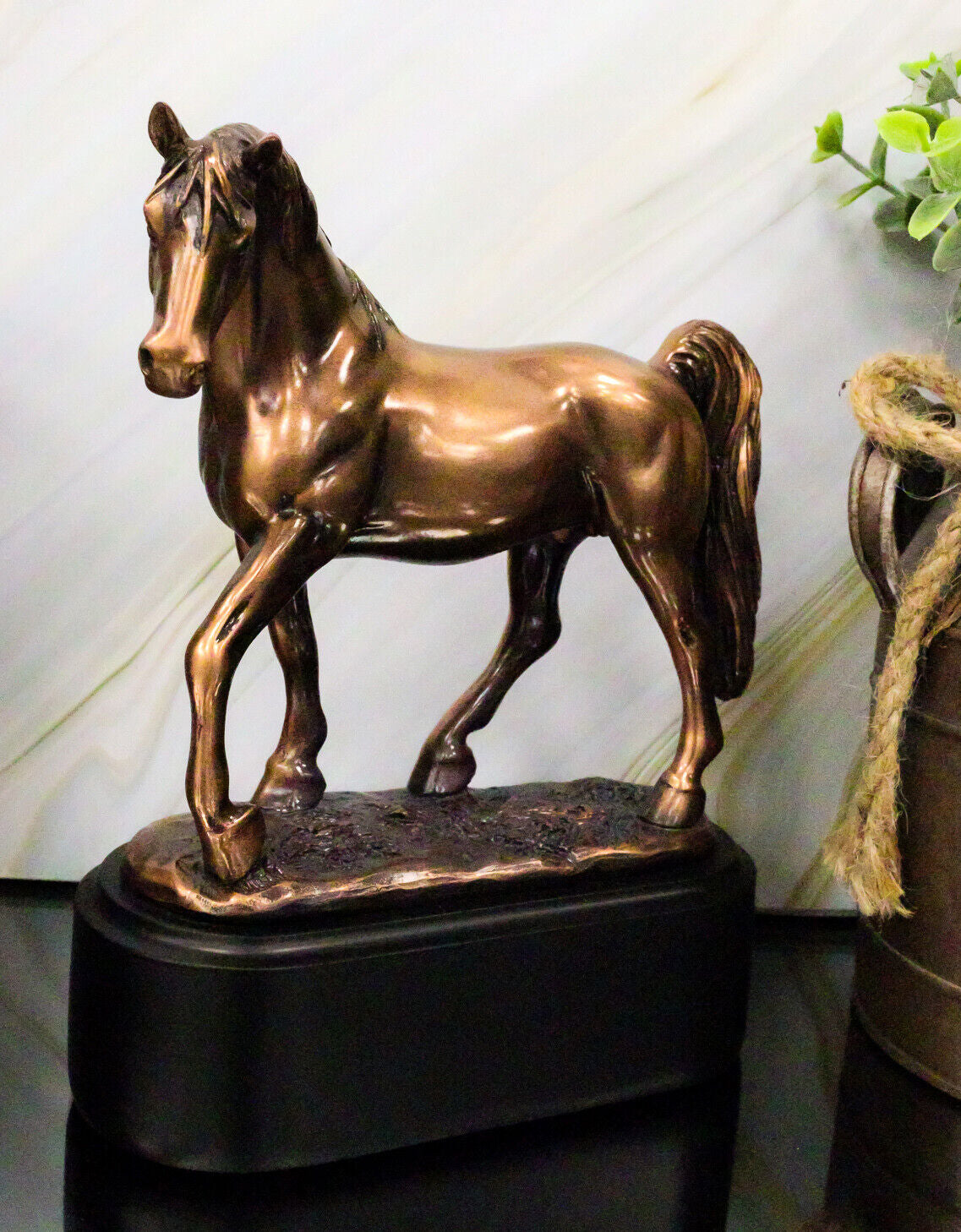 Western Tennessee Walking Horse Model Stallion 7"Tall Figurine with Trophy Base