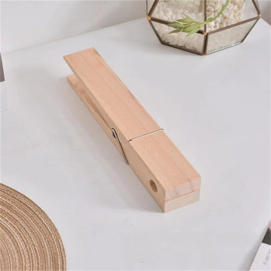 Clothespin Bathroom Towel Holder Wooden Giant Towel Clip Wall Mounted Bathroom Towel Holder Rural Style Large Clothespin Hook