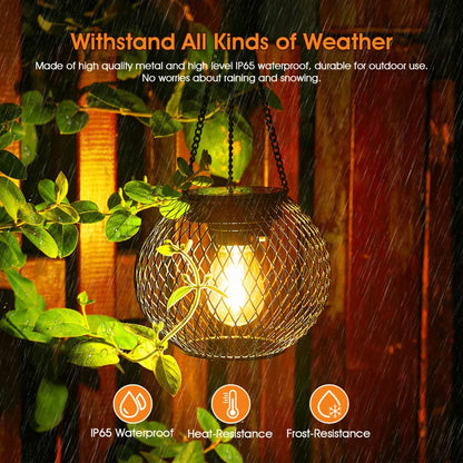 15'' Solar Powered Integrated LED Outdoor Lantern