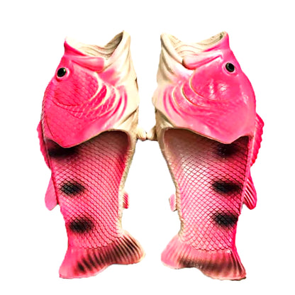 Stylish Fish Slippers for Women 2024 New Unique Design Family Beach Shoes Ladies Comfortable and Cool Flip Flips