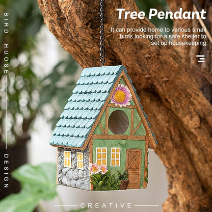 Bird Houses for Outside, Birdhouses, Residences Used for Outdoor Bluebirds Tits、Hummingbirds、 Swallows and Other Bird, Indoor and Garden Decoration