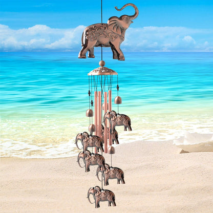 Elephtant Copper Wind Chimes Outdoor, 2023 New Mother Garden Decorations, Gardening Gifts Gift for All Mom/Dad/Women/Grandma/Mother/Daughter/Aunt/Friend/Wife,Windchime Yard Decor