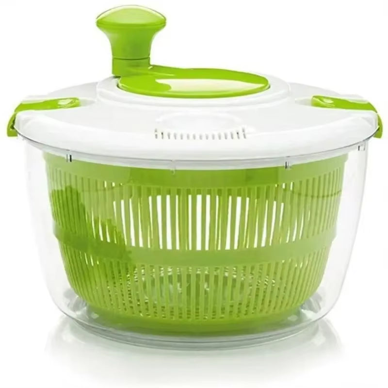 Salad Spinner Dryer Fruit Drain Basket Hand Crank Vegetable Dryer Centrifuge Food Dehydrator Fruits Basket Kitchen Accessories