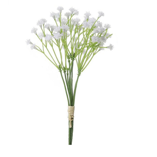 Artificial Flowers Clearance 4PCS Baby Breath Artificial Flowers Fake Babys Breath Gypsophila Flowers Realistic Artificial Flowers Bouquet Flores Artificiales Decoracion for Wedd White