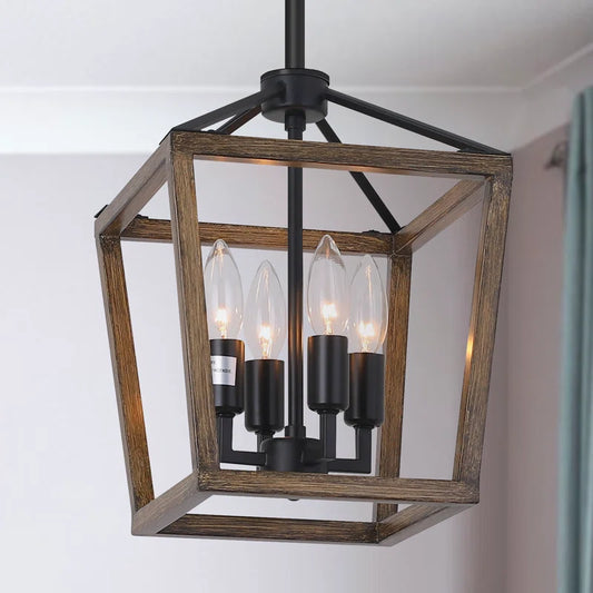 Jaisyn 4-Light Lantern Pendant Light Fixtures