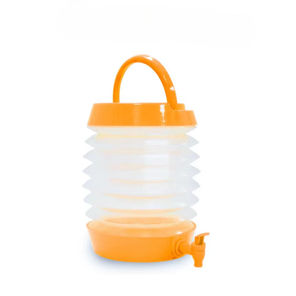 Outdoor Foldable Water Container Camping Folding Water Bucket Fishing Travel Beer Juice Drinking Storage Tap Bucket