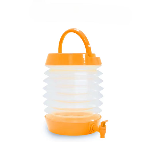 Outdoor Foldable Water Container Camping Folding Water Bucket Fishing Travel Beer Juice Drinking Storage Tap Bucket