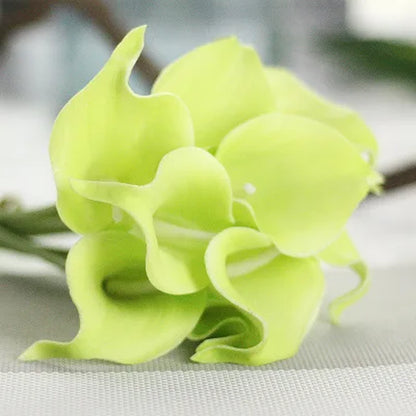 10Pcs Artificial Flowers Decorative Flowers Calla Latex Home Decoration Birthday Party Wedding Bouquet Flowers