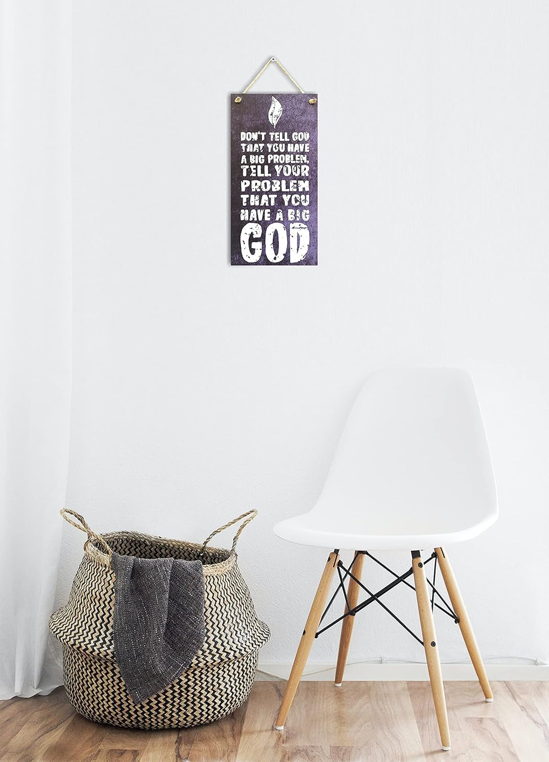 Don'T Tell God You Have a Big Problem Home Signs House Décor Religion Signs House Decorations Kitchen Signs 12" X 6"