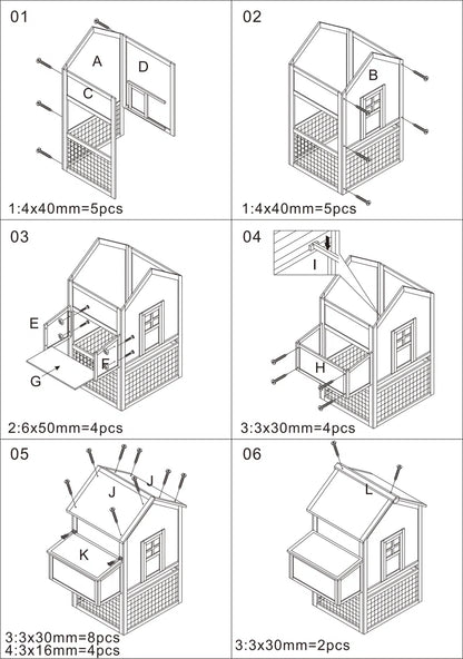 Zebediah 12 Square Feet Chicken Coop with Chicken Run for up to 3 Chickens