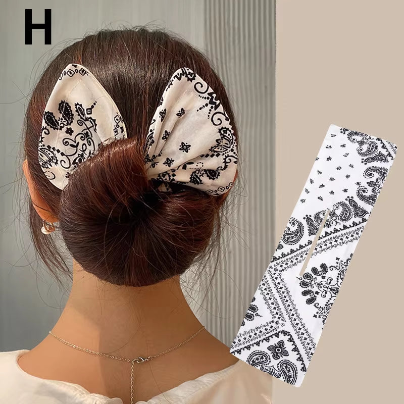 Fashion Magic Twist Clip Lazy Headband Hair Braider Curler Bow Barrette Elegant Donut Bun Maker Tool Scrunchies Hair Accessories