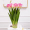 12PCS Artificial Tulip Flowers Arrangement Fake Flowers Spring Flowers Wall Decor Table Wedding Centerpieces