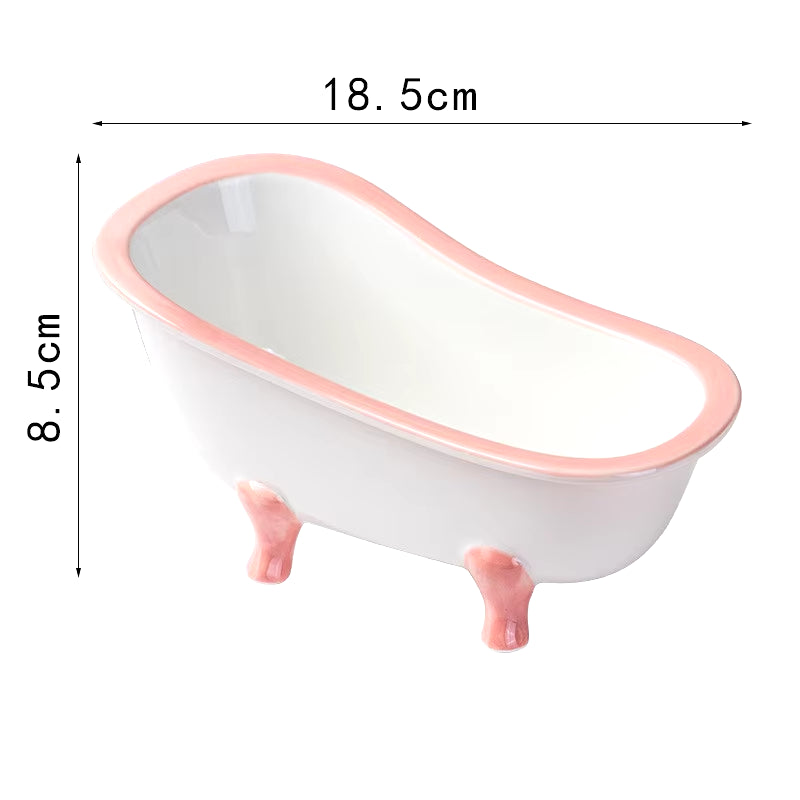 Creative Cocktail Glass 3D Ceramic Bathtub Cocktail Glasses Pink Tub Wine Cup Hawaii Tiki Mug Cold Drink Smoothies Dessert Cake