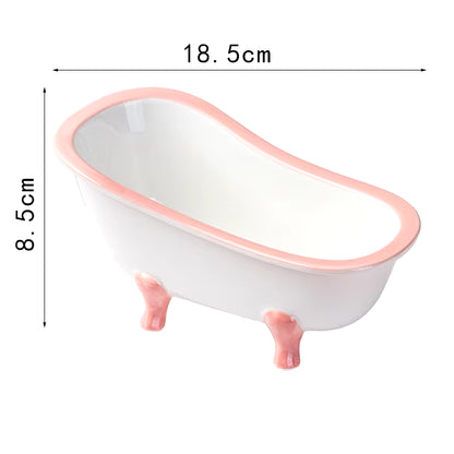 Creative Cocktail Glass 3D Ceramic Bathtub Cocktail Glasses Pink Tub Wine Cup Hawaii Tiki Mug Cold Drink Smoothies Dessert Cake