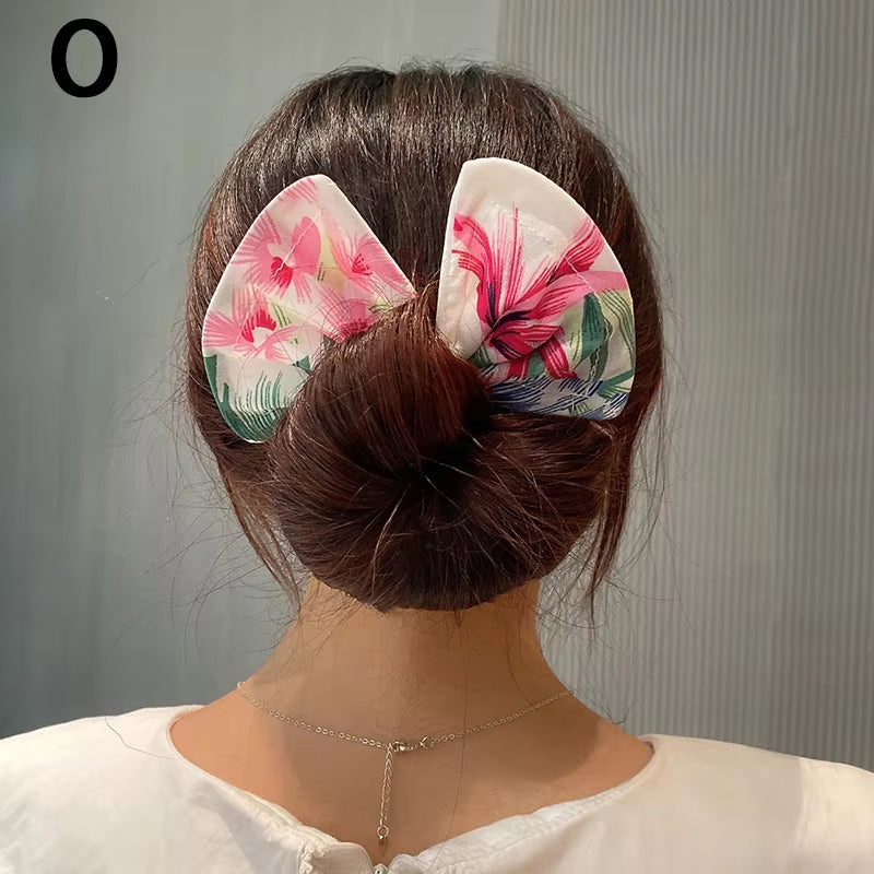 Fashion Magic Twist Clip Lazy Headband Hair Braider Curler Bow Barrette Elegant Donut Bun Maker Tool Scrunchies Hair Accessories