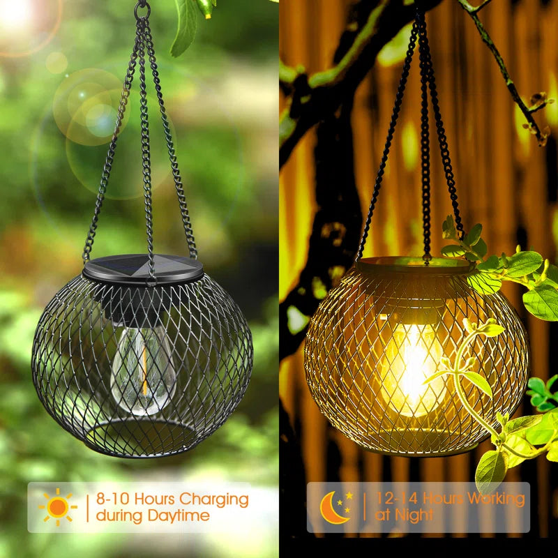 15'' Solar Powered Integrated LED Outdoor Lantern