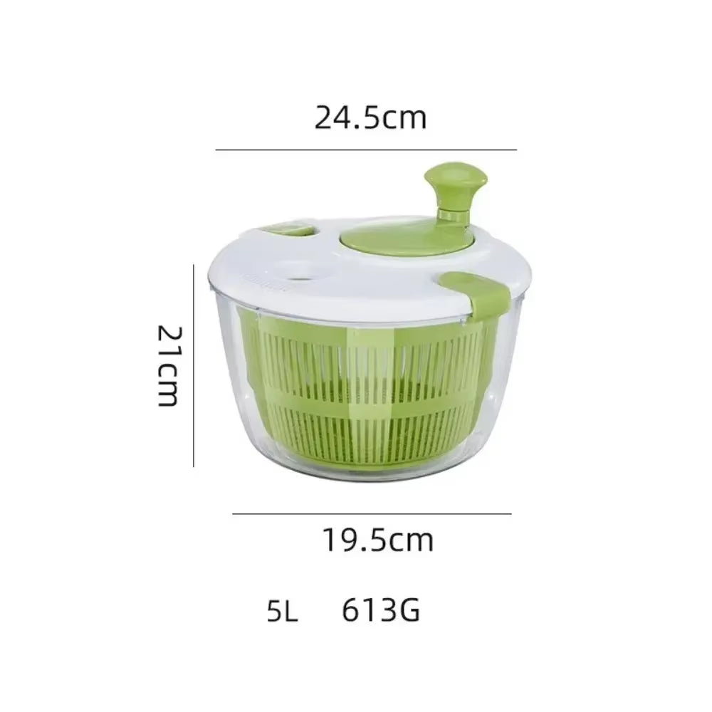 Salad Spinner Dryer Fruit Drain Basket Hand Crank Vegetable Dryer Centrifuge Food Dehydrator Fruits Basket Kitchen Accessories