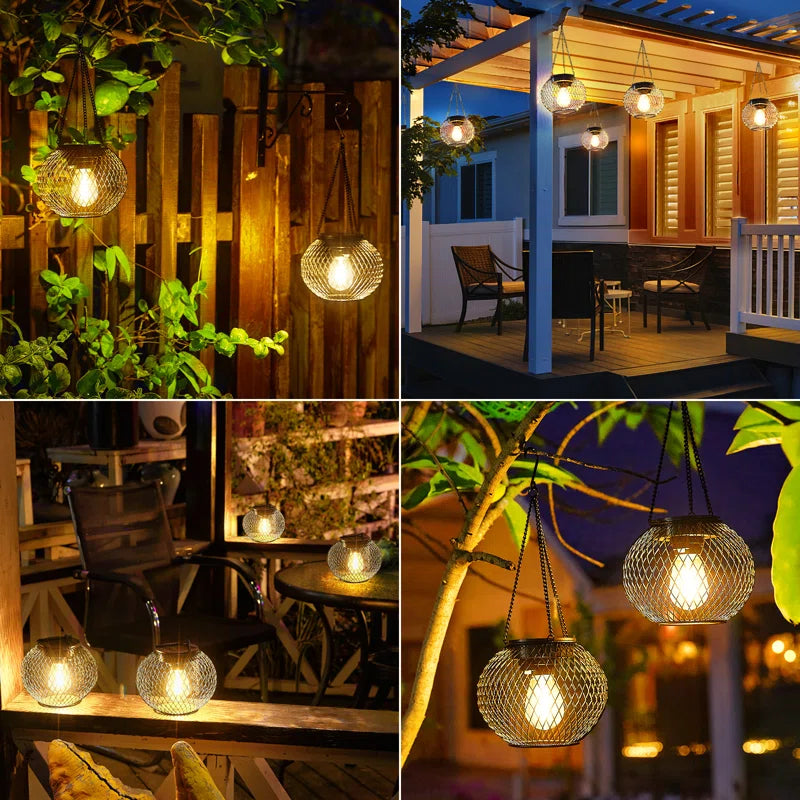 15'' Solar Powered Integrated LED Outdoor Lantern