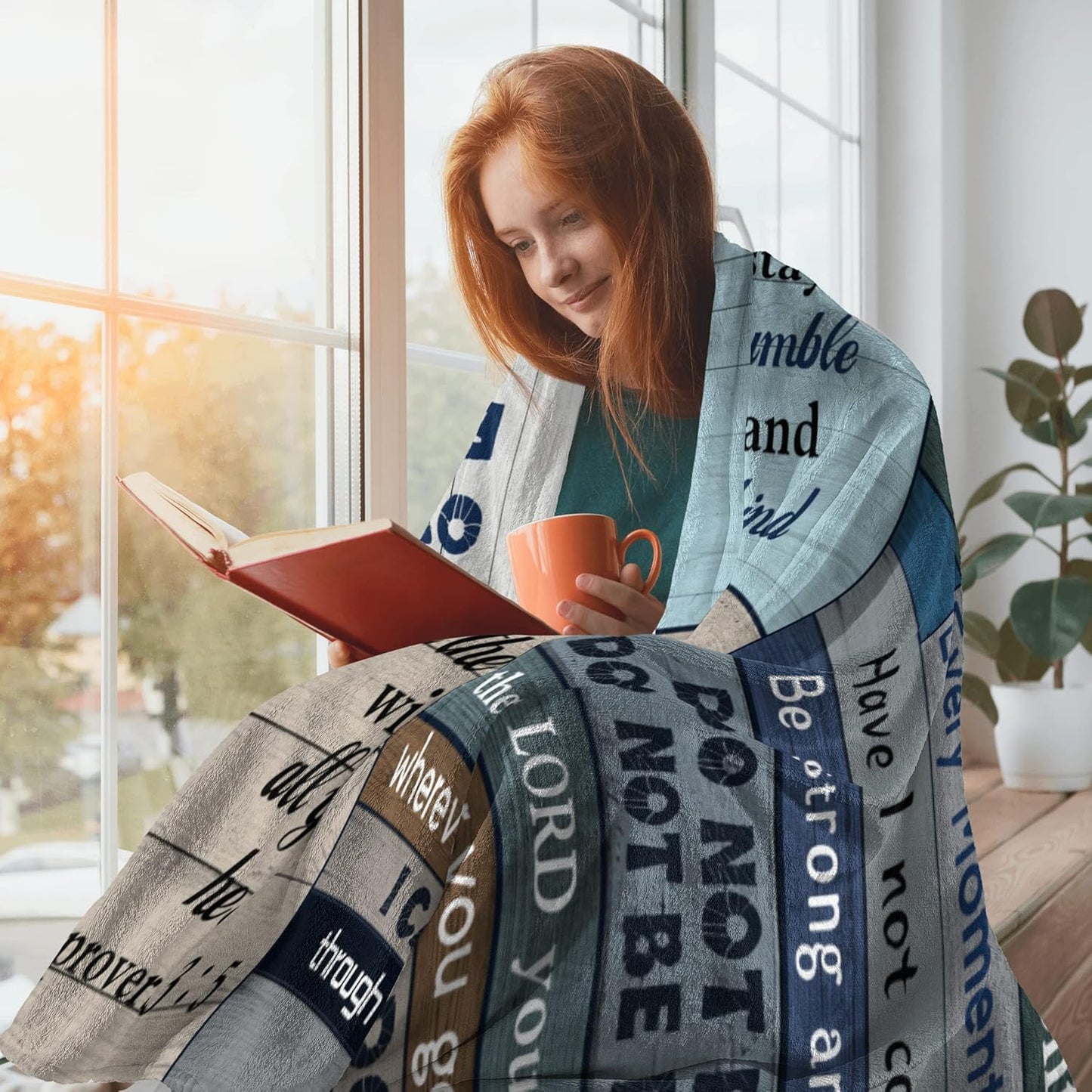 Christian Gifts for Women Faith Blanket 50"X60"- Best Gifts for Christian Women/Men - Inspirational Gifts for Women - Religious Gifts for Women/Men - Funny Christian Birthday Throw Blanket