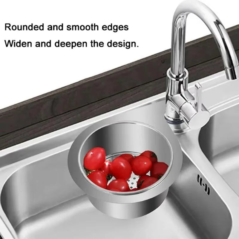 1Pcs Stainless Steel Swan Sink Filter Basket Kitchen Sink Dedicated Swan Filter Basket Hanging Drain Rack Kitchen Supplies