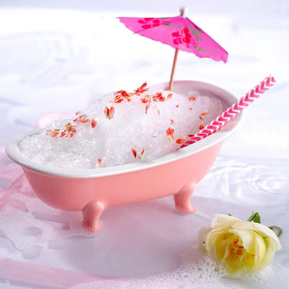 Creative Cocktail Glass 3D Ceramic Bathtub Cocktail Glasses Pink Tub Wine Cup Hawaii Tiki Mug Cold Drink Smoothies Dessert Cake